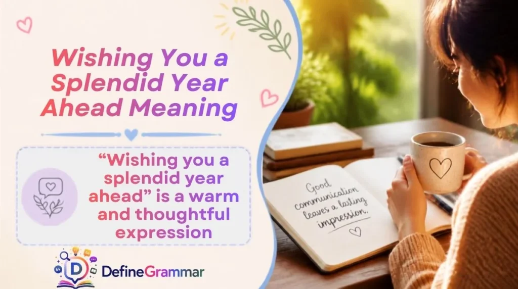 Wishing You a Splendid Year Ahead Meaning
