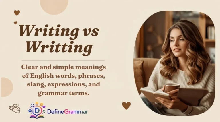 Writing vs Writting
