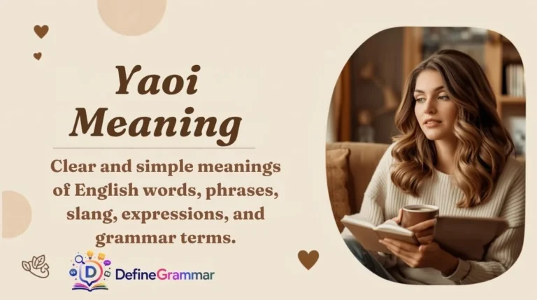 Yaoi Meaning