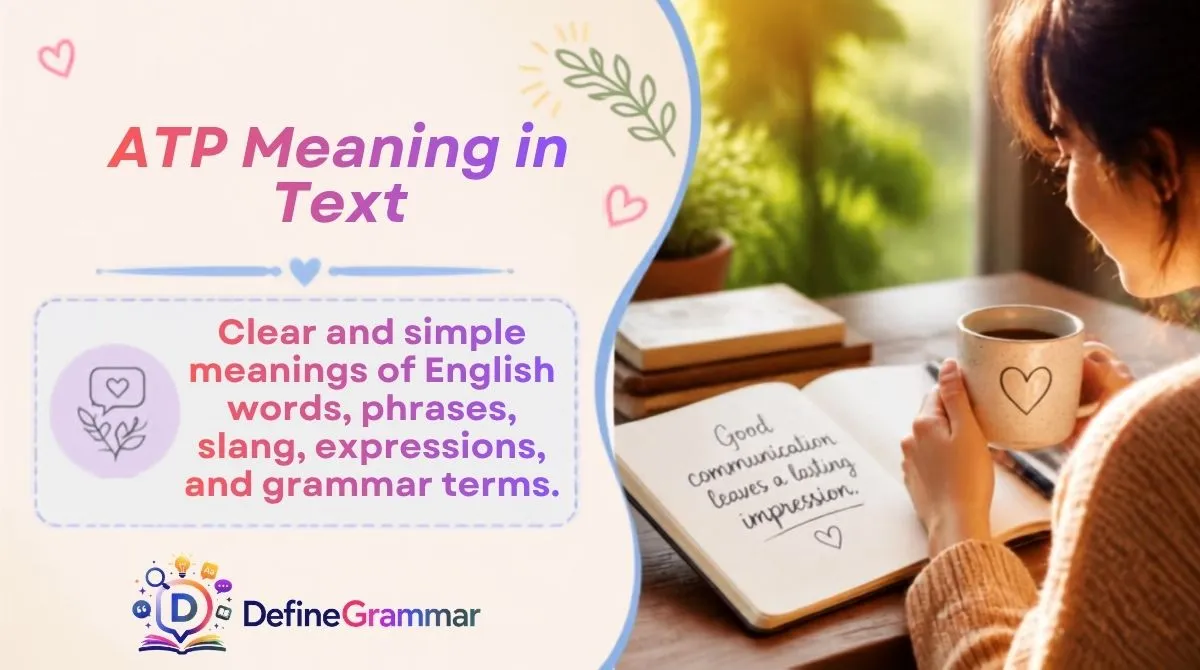 ATP Meaning in Text
