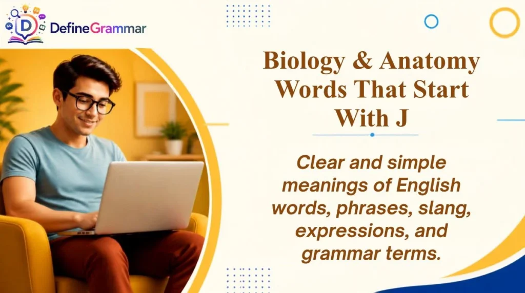 Biology & Anatomy Words That Start With J