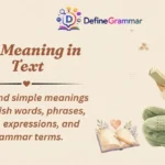 CM Meaning in Text