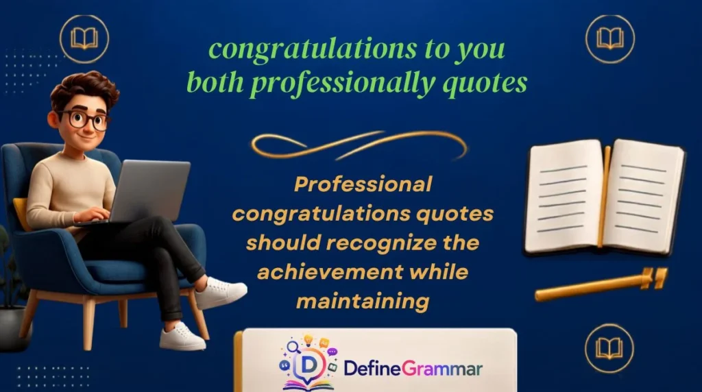 congratulations to you both professionally quotes