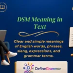 DSM Meaning in Text