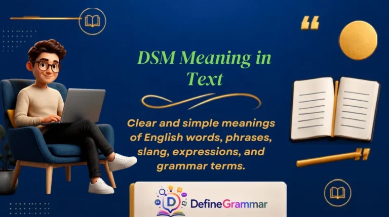 DSM Meaning in Text