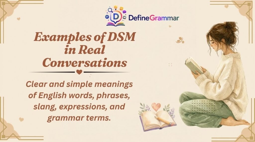 Examples of DSM in Real Conversations