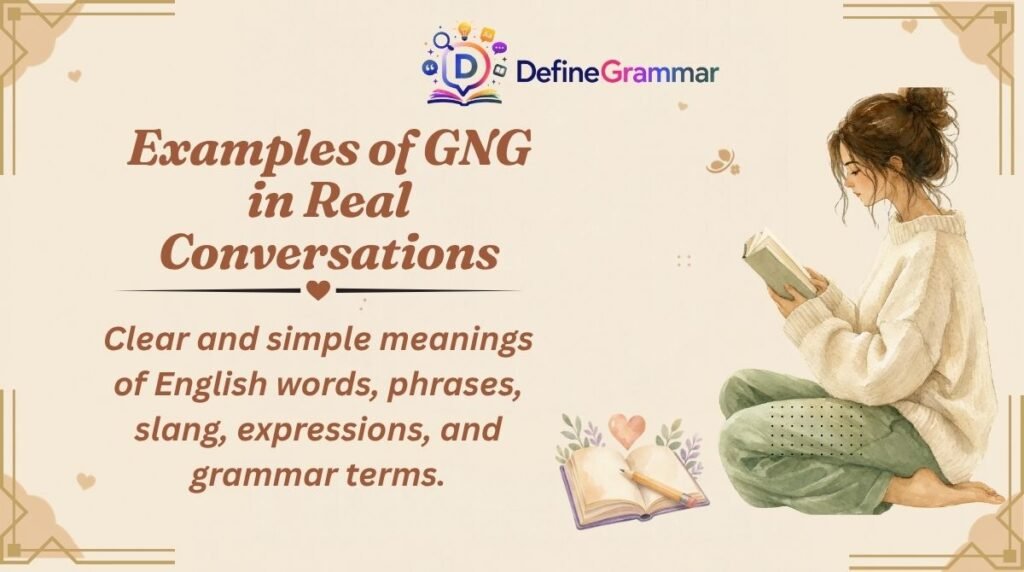 Examples of GNG in Real Conversations