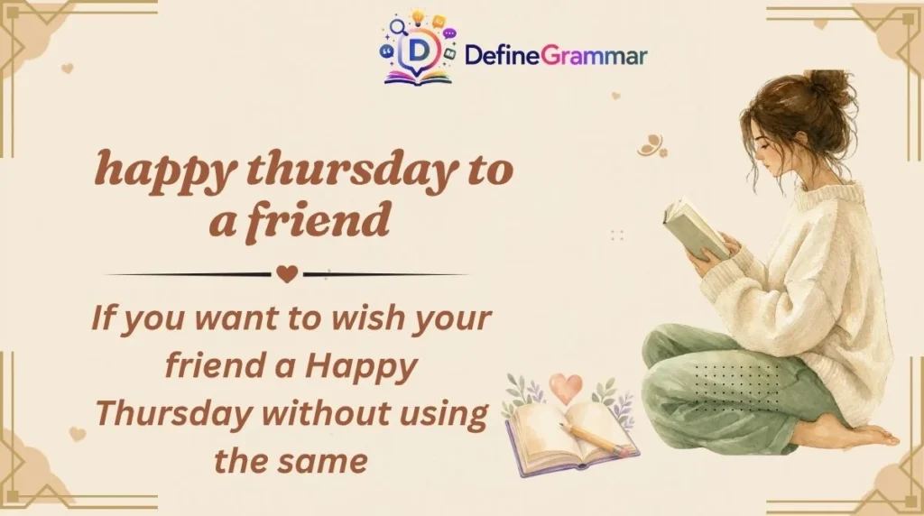 happy thursday to a friend