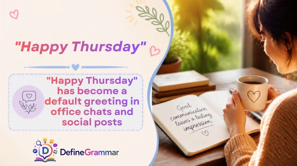 "Happy Thursday"