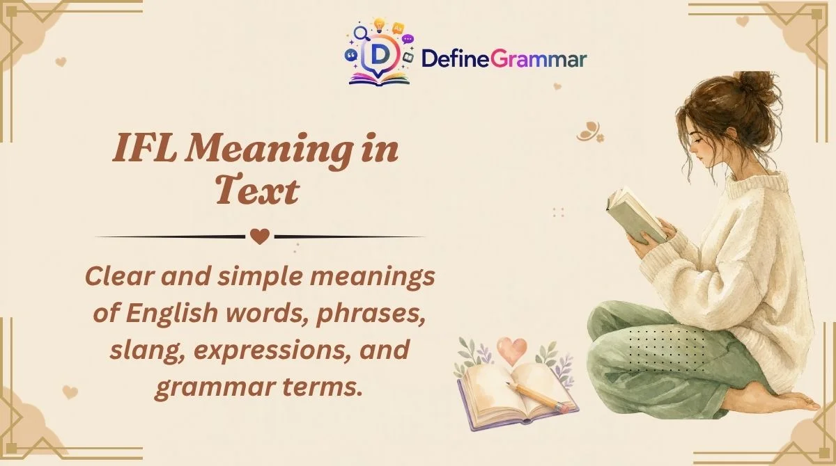 IFL Meaning in Text