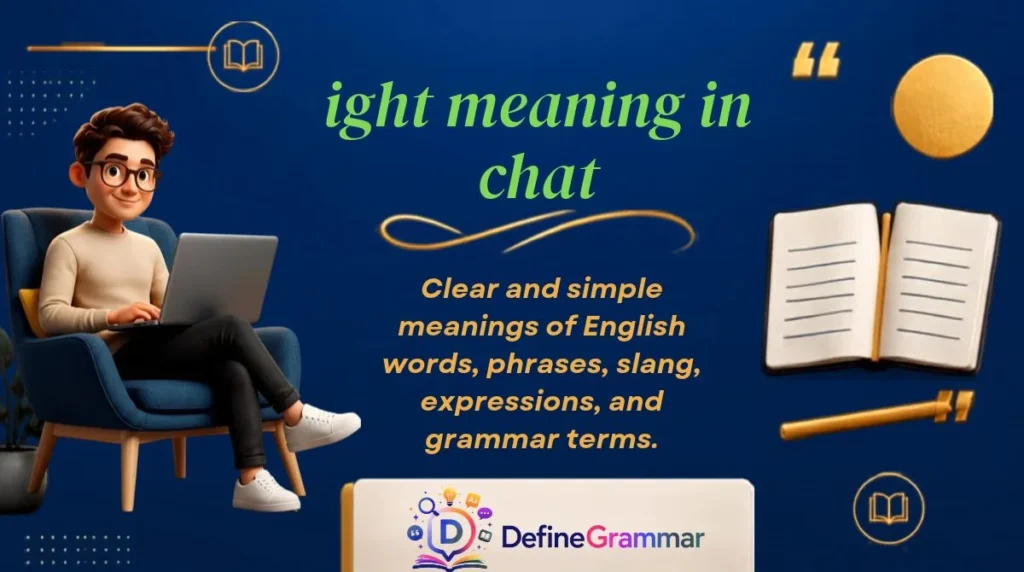ight meaning in chat
