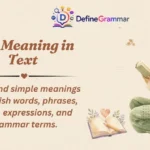 LFG Meaning in Text