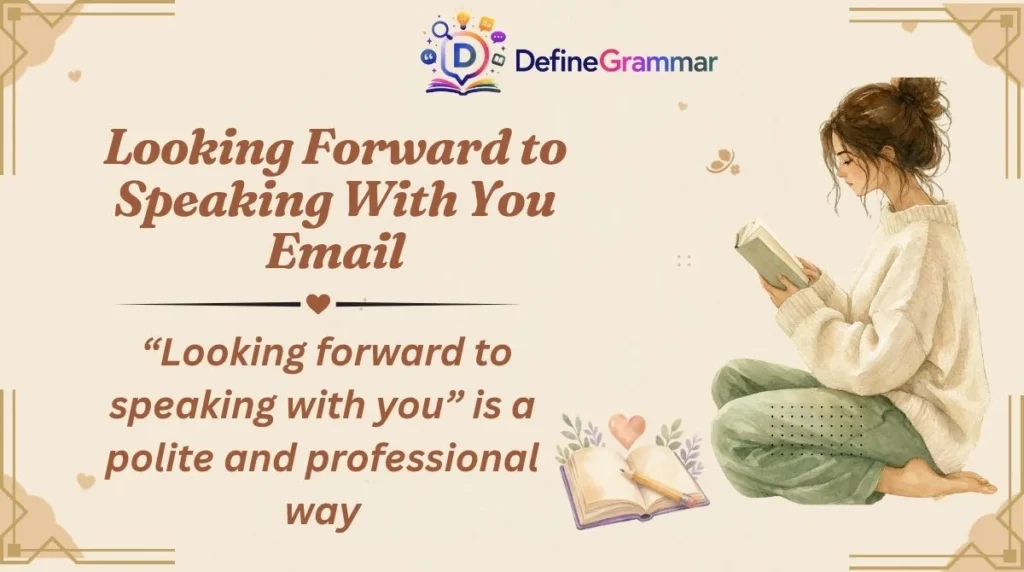 "Looking Forward to Speaking With You"