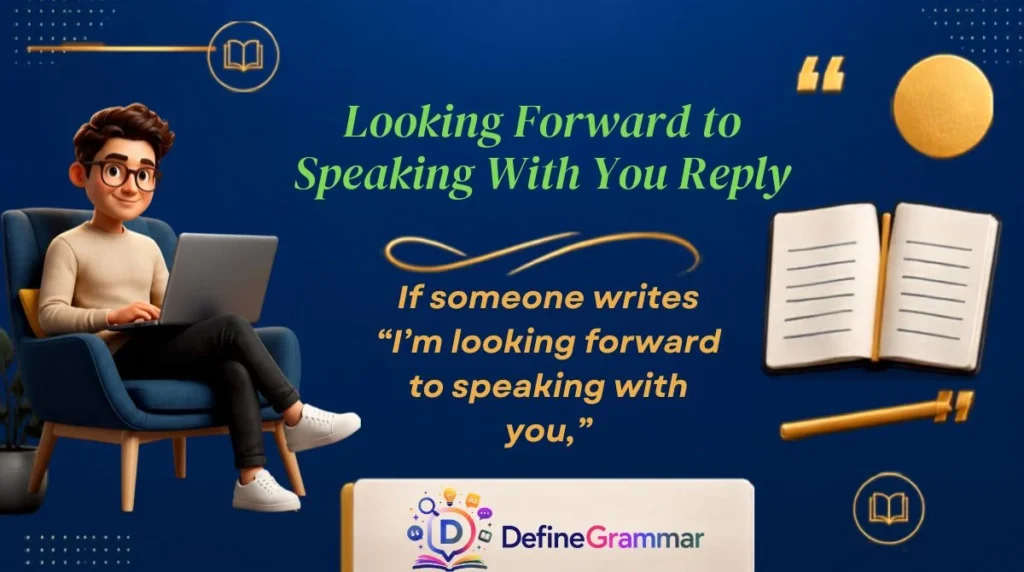 Looking Forward to Speaking With You Reply