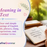 NFL Meaning in Text