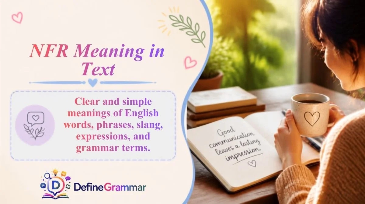 NFR Meaning in Text
