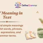 OMY Meaning in Text