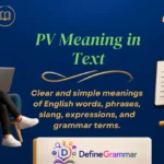 PV Meaning in Text