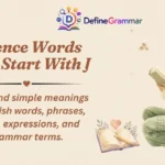 Science Words That Start With J