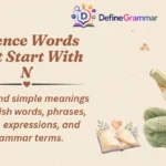 Science Words That Start With N