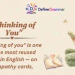 "Thinking of You"
