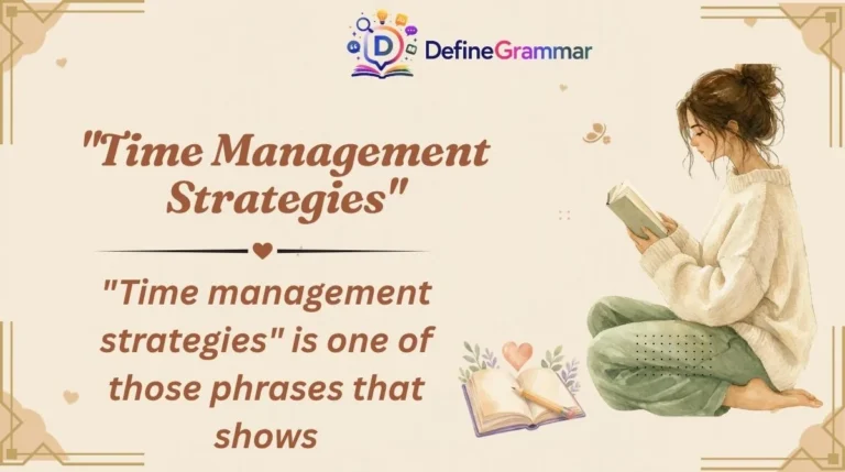 "Time Management Strategies"