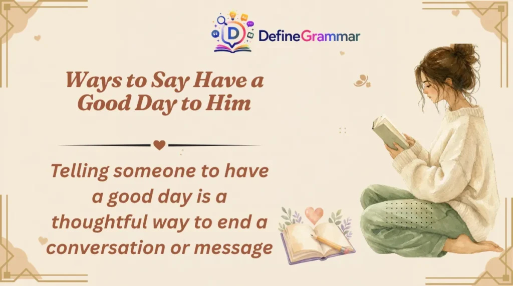 Ways to Say Have a Good Day to Him