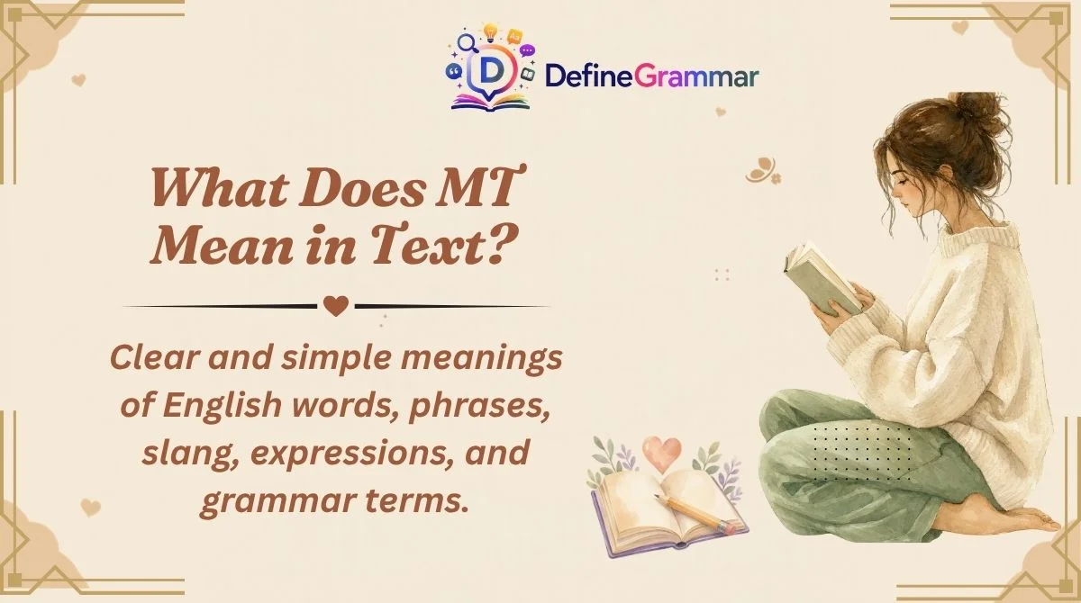 What Does MT Mean in Text?