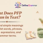 What Does PFP Mean in Text?