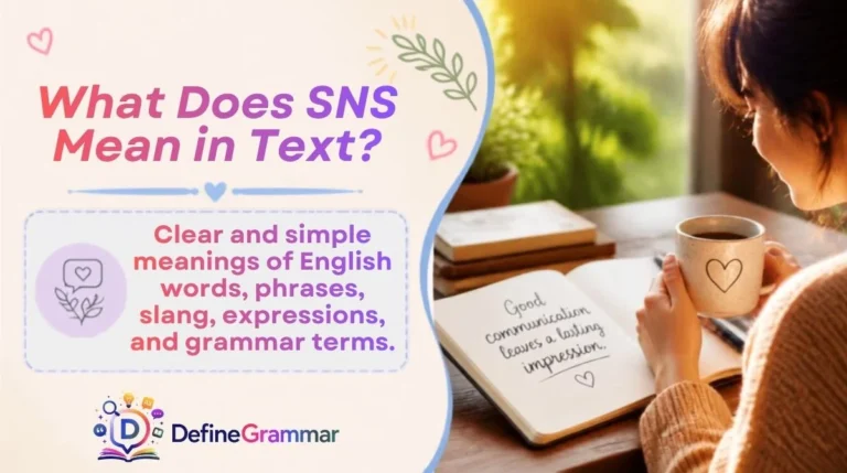 What Does SNS Mean in Text?