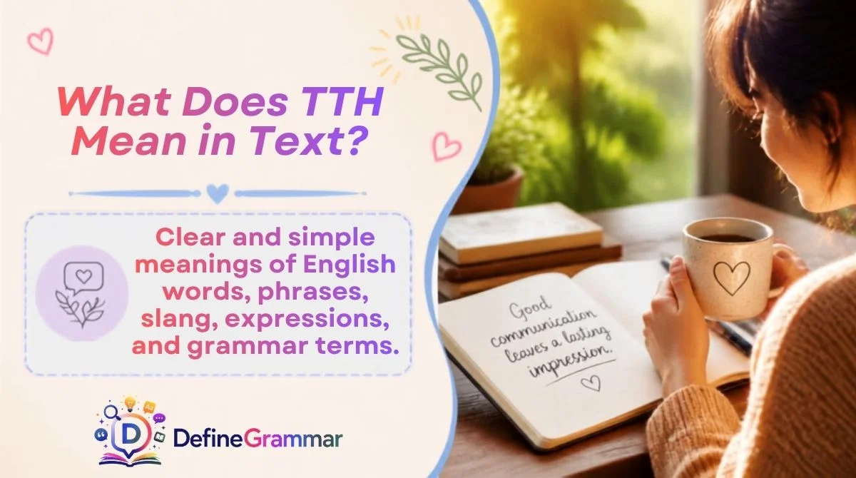 What Does TTH Mean in Text?