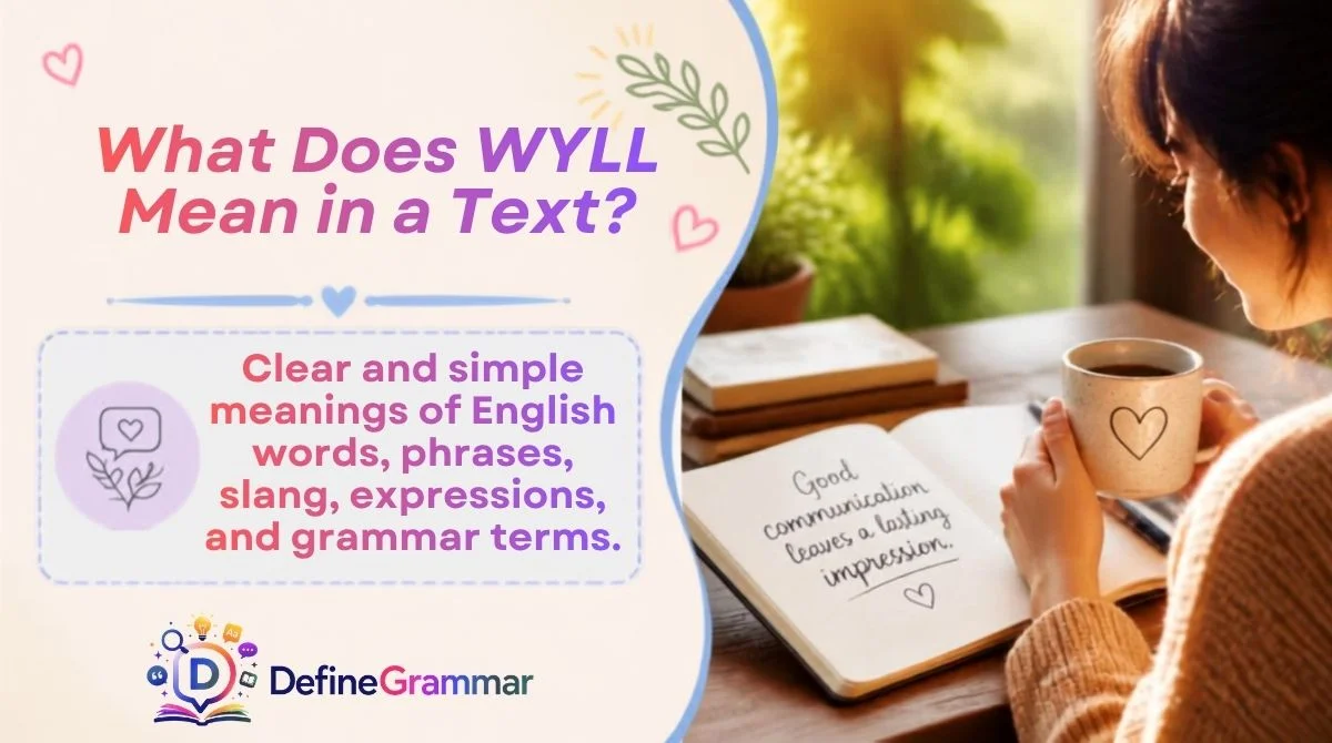 What Does WYLL Mean in a Text?