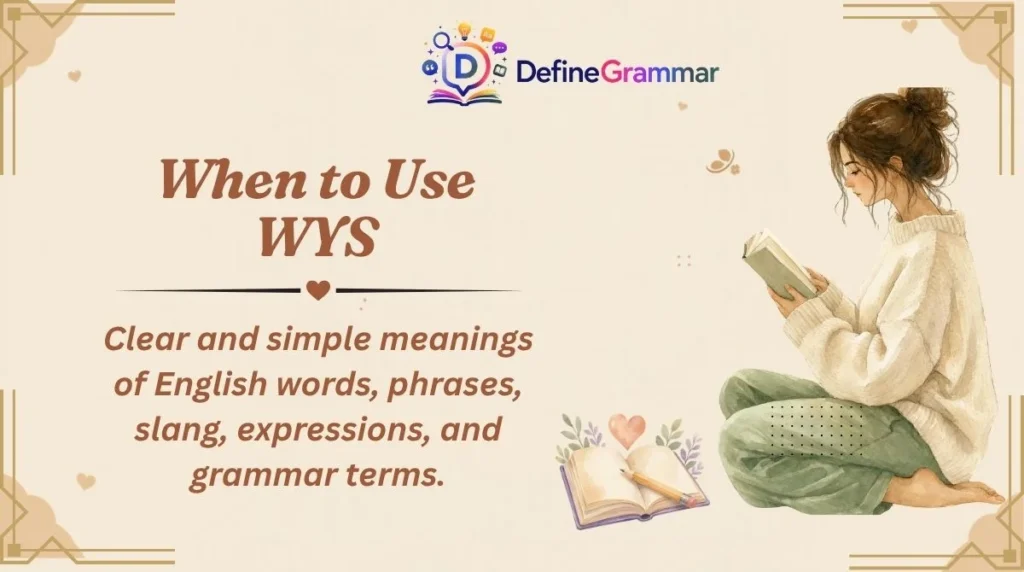 When to Use WYS